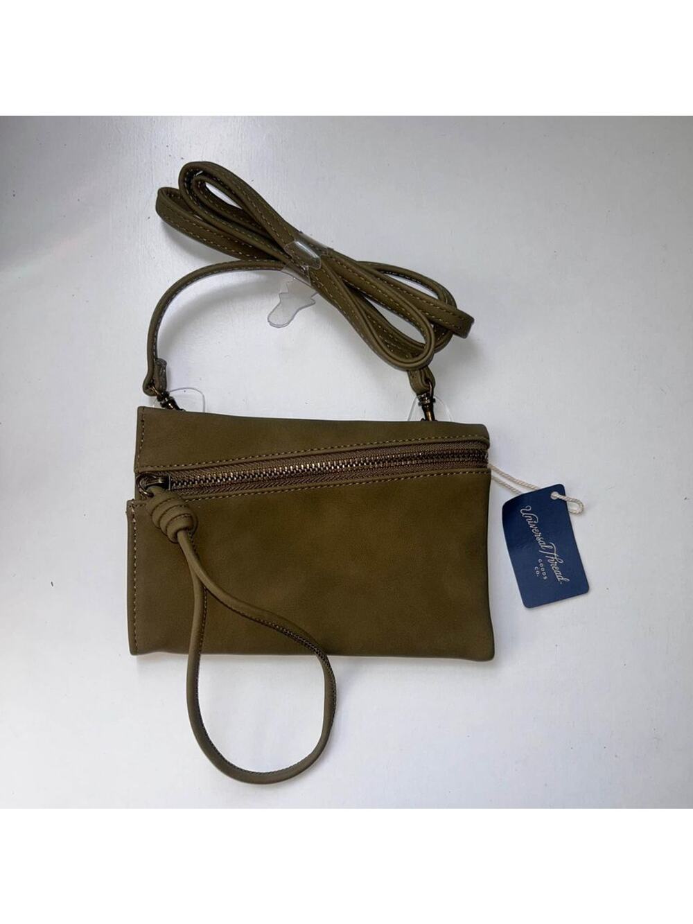New | Universal Threads Green Faux Suede Crossbody Bag
